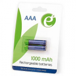 Gembird Rechargeable battery Ni-MH AAA 1000 mAh/2-pack/blister EG-BA-AAA10-01