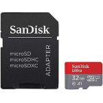 Sandisk Ultra, microSDHC, 32GB, UHS-I, U1, V10 +Adapter SDSQUA4-032G-GN6TA