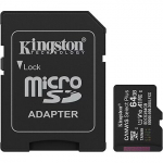 Kingston Canvas Select Plus, 64GB microSDXC, +Adapter SDCS3/64GB