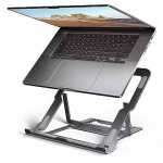 Axagon STND-LAG Laptop-St&auml;nder, h&ouml;henverstellbar, faltbar, Aluminium - grau STND-LAG