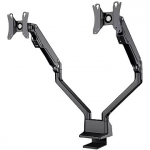 Newstar Full Motion desk monitor arm for 2 screens, 10-32" FPMA-D750DBLACK2