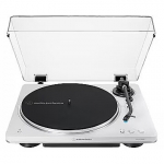 Audio-Technica FULLY AUTOMATIC WIRELESS BELT-DRIVE TURNTABLE AT-LP70XBTWS WHITE/SILVER AT-LP70XBTWS