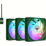 Thermaltake CT140 EX Reverse ARGB Sync, 3-Pack, Racing Green CL-F230-PL14RG-A