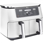 Ninja AF400 Dual Zone Air Fryer, 4.75L + 4.75L, White AF400EUWH
