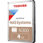 Toshiba N300, 4TB, 7200rpm, 256MB, SATA III, CMR HDWG440EZSTA