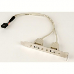 Gembird Dual USB Receptacles on bracket CCUSBRECEPTACLE