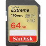 Western Digital Extreme, SDXC, 64GB, Class 10, UHS-I, U3, V30 SDSDXV2-064G-GNCIN