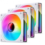 Jonsbo ZK-120W ARGB, 3-Pack, White ZK-120W 3IN1