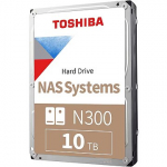 Toshiba 10TB, 7200rpm, 512MB, SATA III, N300 NAS, CMR HDWG71AEZSTAU