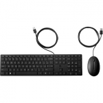Hewlett Packard 320MK USB Wired Mouse Keyboard Combo, spill resistant &ndash; Black - EST 9SR36UT#ARK