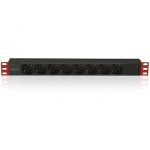 Techly 107746 Listwa zasilająca PDU Rack 19" 1U, 8x Schuko, 250V/16A, kabel C14 2m pod UPS 107746