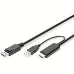 Digitus HDMI/USB-A to DisplayPort, 2m AK-330111-020-S