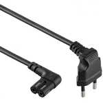 Gembird Power cord (C7), angled connectors, 1m PC-184L