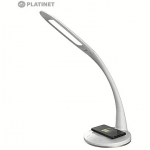 Platinet PDLU15 Desktop PowerFull Flexible Frame 18W LED Lamp with QI Wireless Charger AC 100-240V PDLU15