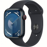 Apple Watch Series 9 GPS + Cellular, Aluminum, Midnight Sport Band (M/L) - 45mm MRMD3ET/A