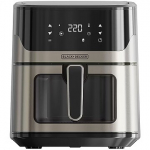 Black+Decker BXAF6500E deep fat fryer, 6.5L, Black/Silver ES9730070B