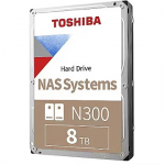 Toshiba 8TB, 7200rpm, 512MB, SATA III, N300 Series, CMR, BULK HDEX01RZNA51F