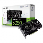 PNY Technologies GeForce RTX 5050, 8GB GDDR6, Dual Fan (DLSS 4) VCG50508DFXPB1