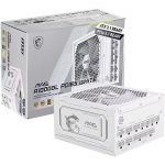 MSI MAG A1000GL PCIE5 WHITE, 1000W, 80PLUS Gold, ATX 3.1, PCIe 5.1 306-7ZP9B51-CE0