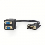 Gembird DVI-I to dual VGA, M/F, adapter/splitter A-DVI-2VGA-01
