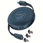 Promate USB-C to USB-C/Lightning/Micro USB, Magnetic, 1m AISQUIVERBL
