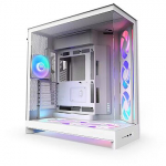 NZXT H9 Flow RGB+ (2025), Tempered Glass, White CM-H92FW-P1