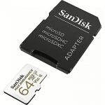 Sandisk Max Endurance, microSDXC, 64GB, UHS-I, U3, V30 +Adapter SDSQQVR-064G-GN6IA