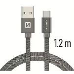 Swissten USB-A 3.1 to USB-C, 1.2m SW-QU-TYPC-3.1-1.2m-GR