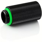 Bitspower G1/4" IG1/4" Extender Fitting 30mm, Glorious Black, 2pcs TA-F63-GB