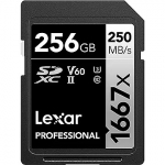 Lexar 1667x, SDXC, 256GB, UHS-II, U3, V60 LSD256CB1667