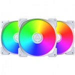 Montech HP140 PWM ARGB, 3 Pack, White HP140 ARGB PWM (W) 3 IN 1
