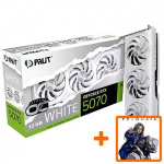 Palit GeForce RTX 5070, 12GB GDDR7, White OC (DLSS 4) NE75070U19K9-GB2050W