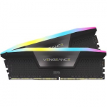 Corsair Vengeance RGB Black (Intel XMP), DDR5, 64GB, 6000MT/s, CL40, Kit of 2 CMH64GX5M2D6000C40