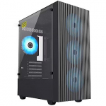 Gamemax EDGE, Tempered Glass, Black EDGE