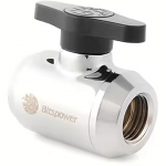 Bitspower ilver Shining Mini Valve With Black Handle 2x IG 1/4 inch BP-MVV-SLBK