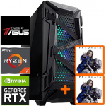 TopPC AMD Ryzen 7 Gaming Powered by ASUS, 16GB (2x8) DDR4, GeForce RTX 5080, 2TB NVMe Gen4, no OS DATK171-1299374