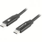 Lanberg USB-C 2.0, 1.8m, Black CA-CMCM-40CU-0018-BK
