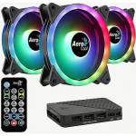 AeroCool Duo 12 PRO, 3 Pack + Hub + Remote AEROPGSDUO12-PRO-ARG