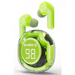 Gembird Austiņas Gembird Transparent TWS in-ears Green TWST-01-G