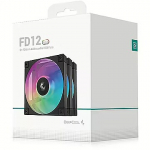 Deepcool FD12 ARGB, Black, 3 Pack R-FD12-BKAPN3-G