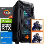 TopPC AMD Ryzen 7 Gaming Powered by ASUS, 32GB (2x16) DDR4, GeForce RTX 5080, 2TB NVMe Gen4, Windows 11 Home DATK171-1299375