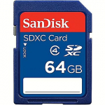 Sandisk SDXC, 64GB, Class 4 SDSDB-064G-B35