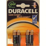 Duracell AAA, Alkaline, x4 298