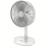 Platinet rechargeable fan 3000mAh, white/grey (45242) 45242