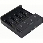 Gembird AA/AAA, 4-slot, Ni-MH/Li-ion, Charger, Black BC-USB-02