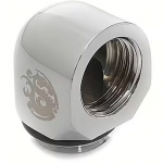 Bitspower G1/4" Silver Shining 90-Degree IG1/4" Extender BP-WTP-C39