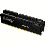 Kingston FURY Beast Black, DDR5, 32GB, 5200MT/s, CL40, Kit of 2 KF552C40BBK2-32