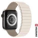Swissten Silicone magnetic band, 42/44/45/49mm, Beige - for Apple Watch 1/2/3/4/5/6/7/8/SE/SE2022 46000515