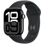 Apple Watch Series 10 GPS + Cellular, Aluminium, Jet Black Sport Band (M/L) - 42mm MWX73ET/A