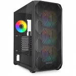 Sharkoon AK3 RGB, Tempered Glass, Black 4044951041640